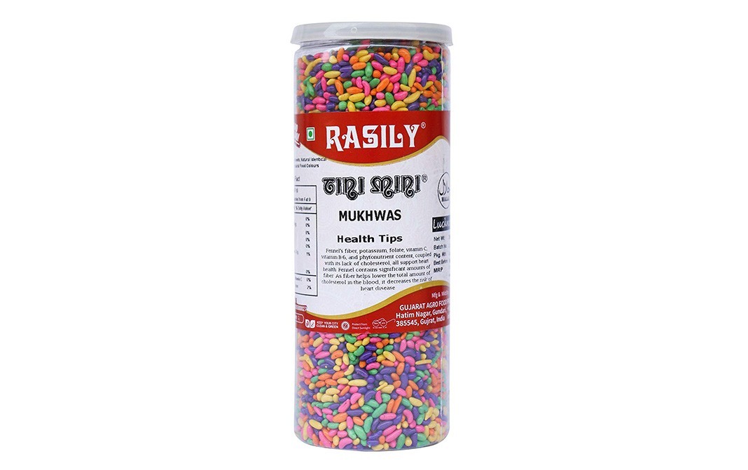 Rasily Tini Mini Mukhwas (Lucknowi Varyali Goli)   Plastic Jar  290 grams